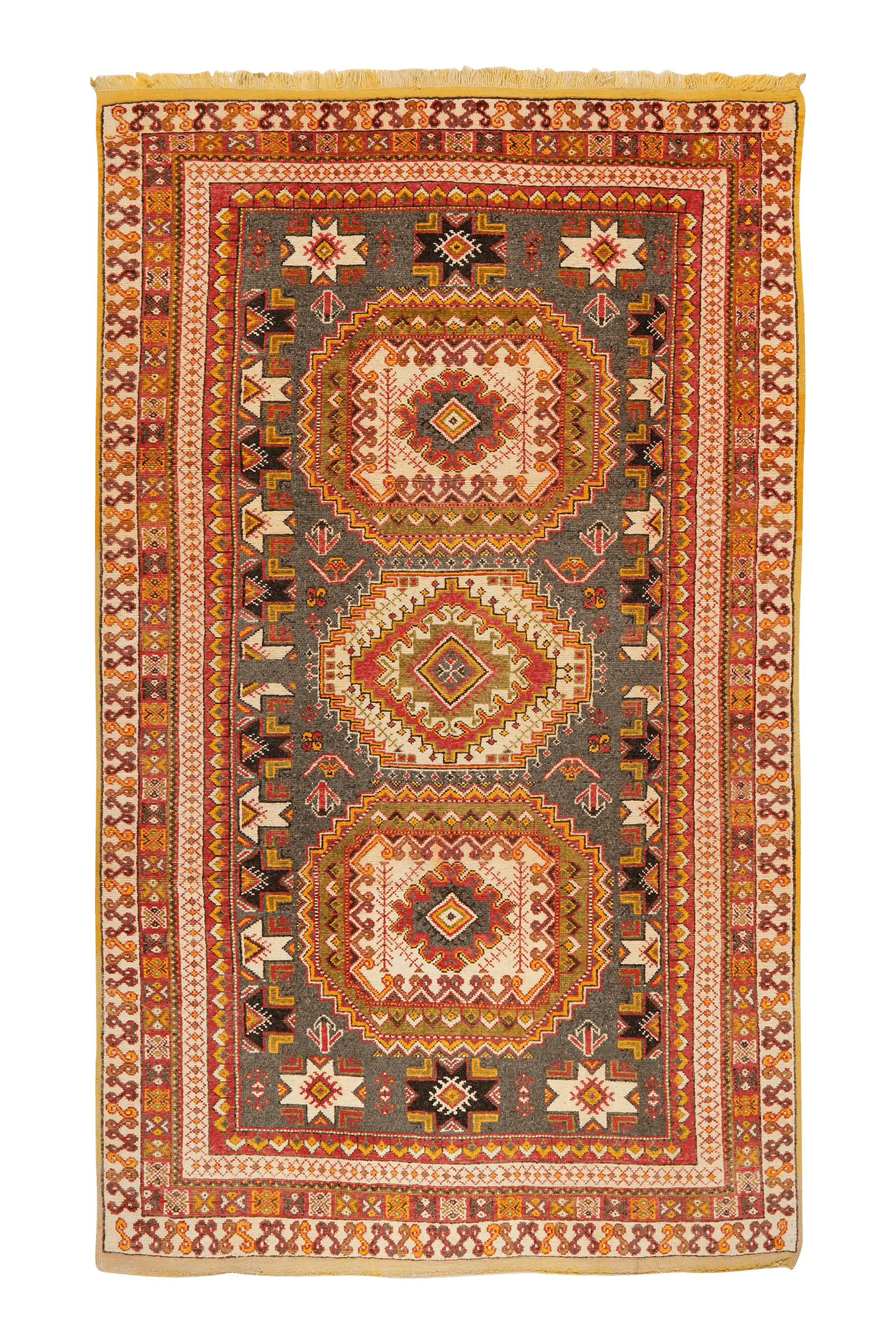 Ouzguit — Hand-knotted, 192x320 cm, Grey, 100% Virgin Wool | Main view