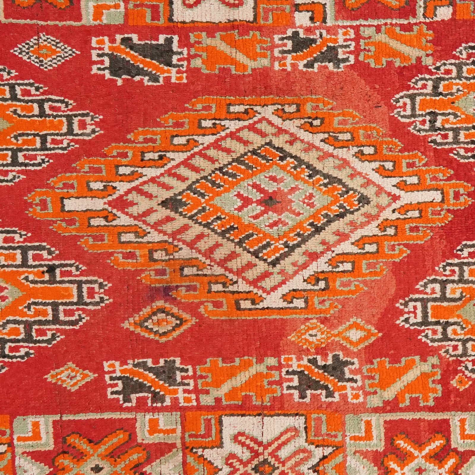 Beni Bou Yacoub — Hand-knotted, 185x344 cm, Red, 100% Virgin Wool | View 4
