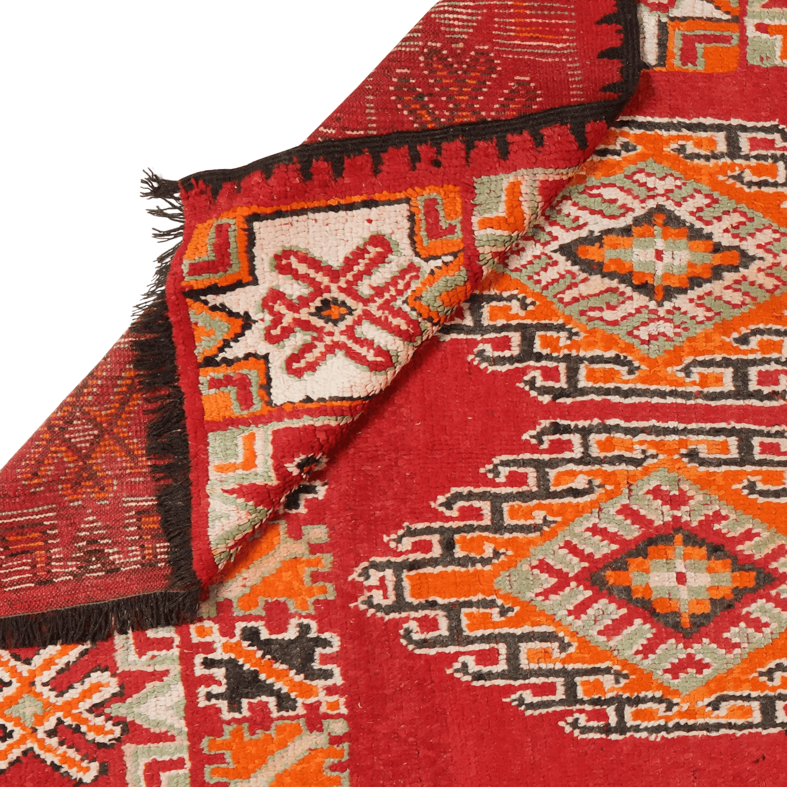 Beni Bou Yacoub — Hand-knotted, 185x344 cm, Red, 100% Virgin Wool | View 6