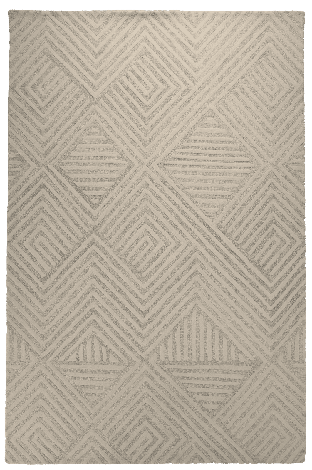 Maze — Hand-knotted, 120x180 cm, Beige, 100% Virgin Wool | Main view