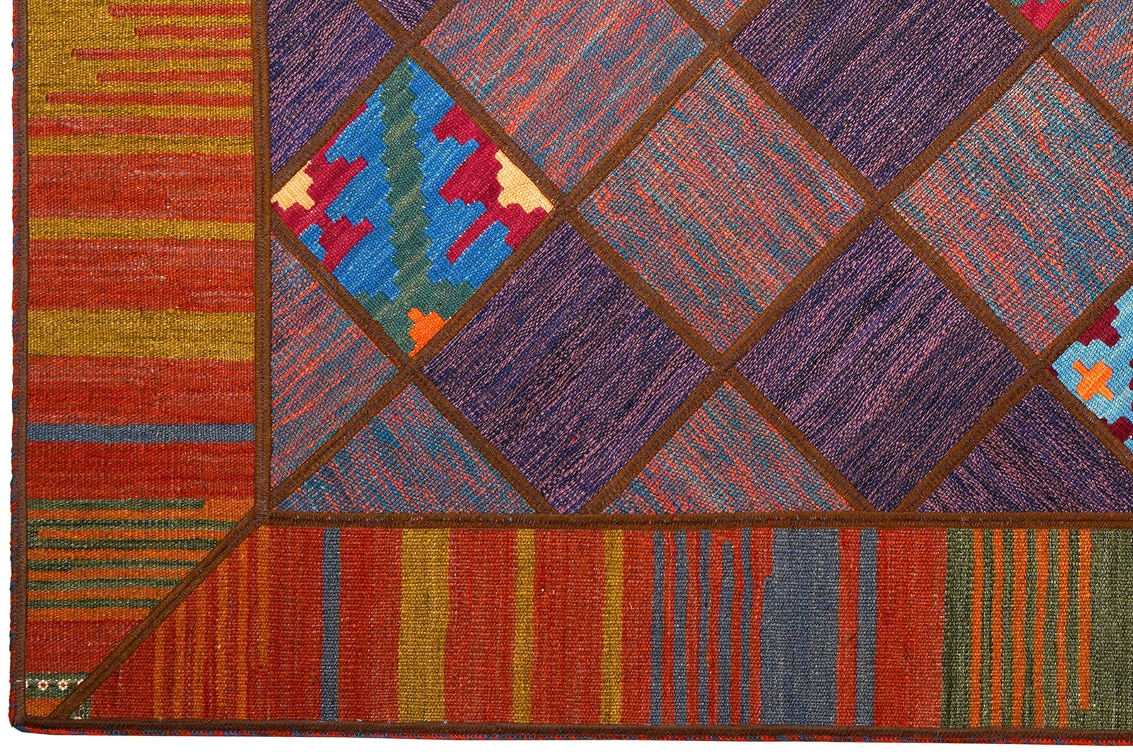 Kelim Tekkeh — Handmade, 150x200 cm, Multicolor, 100% Virgin Wool | View 3