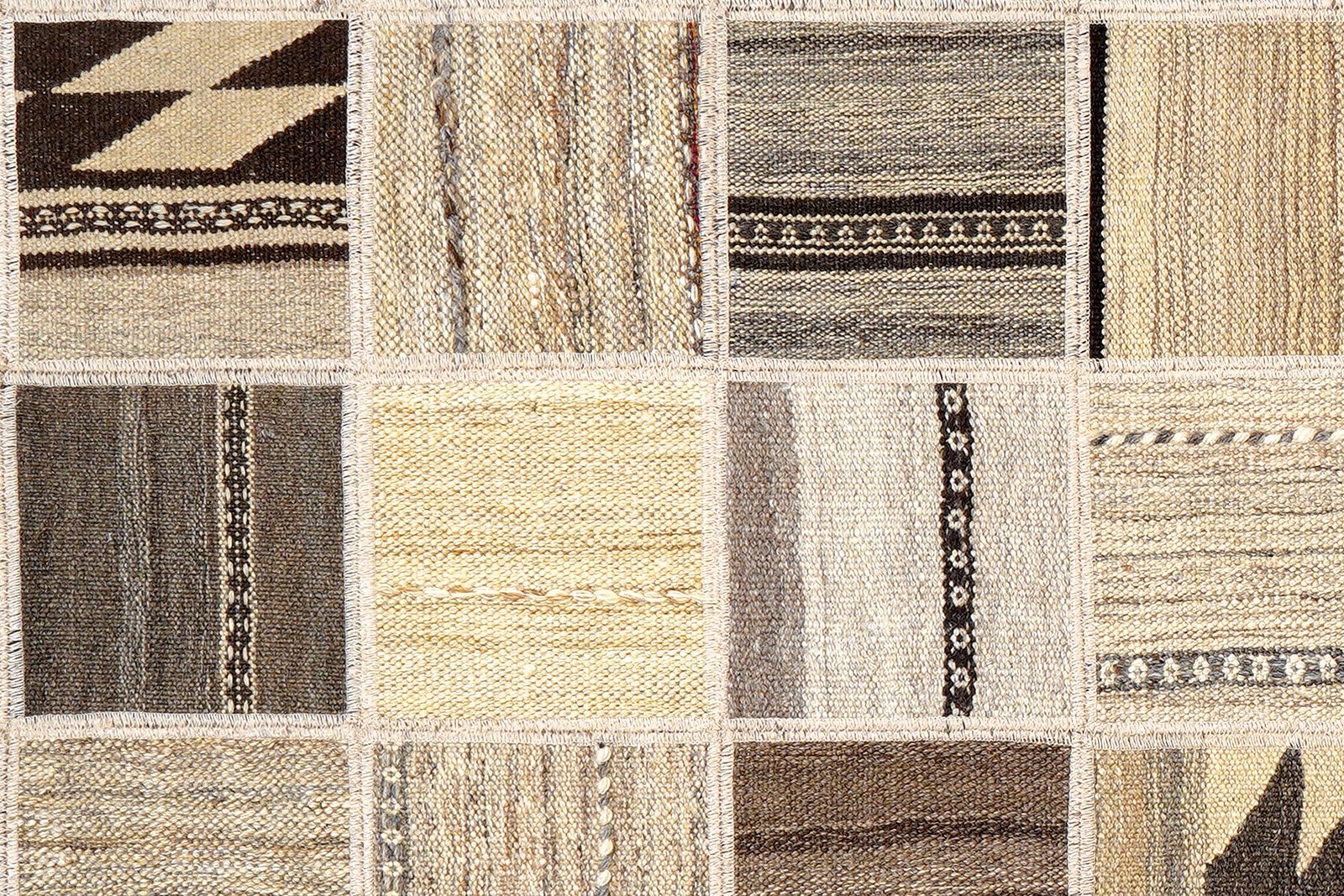Kelim Tekkeh — Handmade, 150x200 cm, Beige, 100% Virgin Wool | View 5