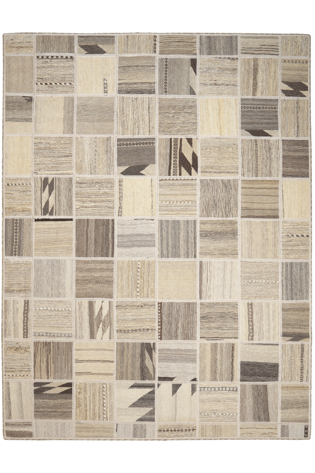 Kelim Tekkeh — Handmade, 150x200 cm, Beige, 100% Virgin Wool | Main view
