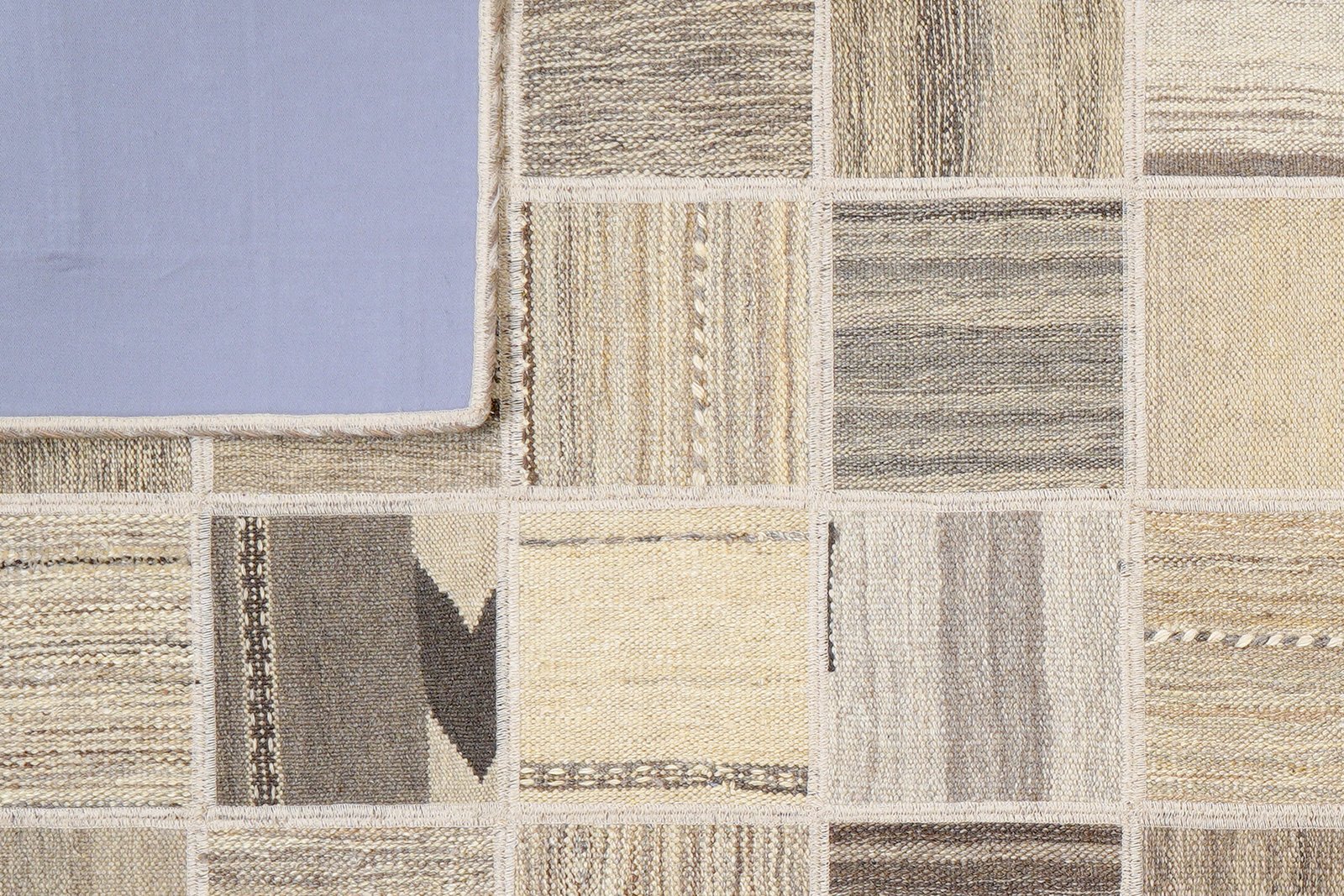 Kelim Tekkeh — Handmade, 150x200 cm, Beige, 100% Virgin Wool | View 6