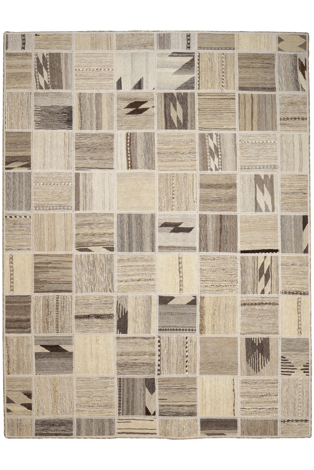 Kelim Tekkeh — Handmade, 150x200 cm, Beige, 100% Virgin Wool | Main view