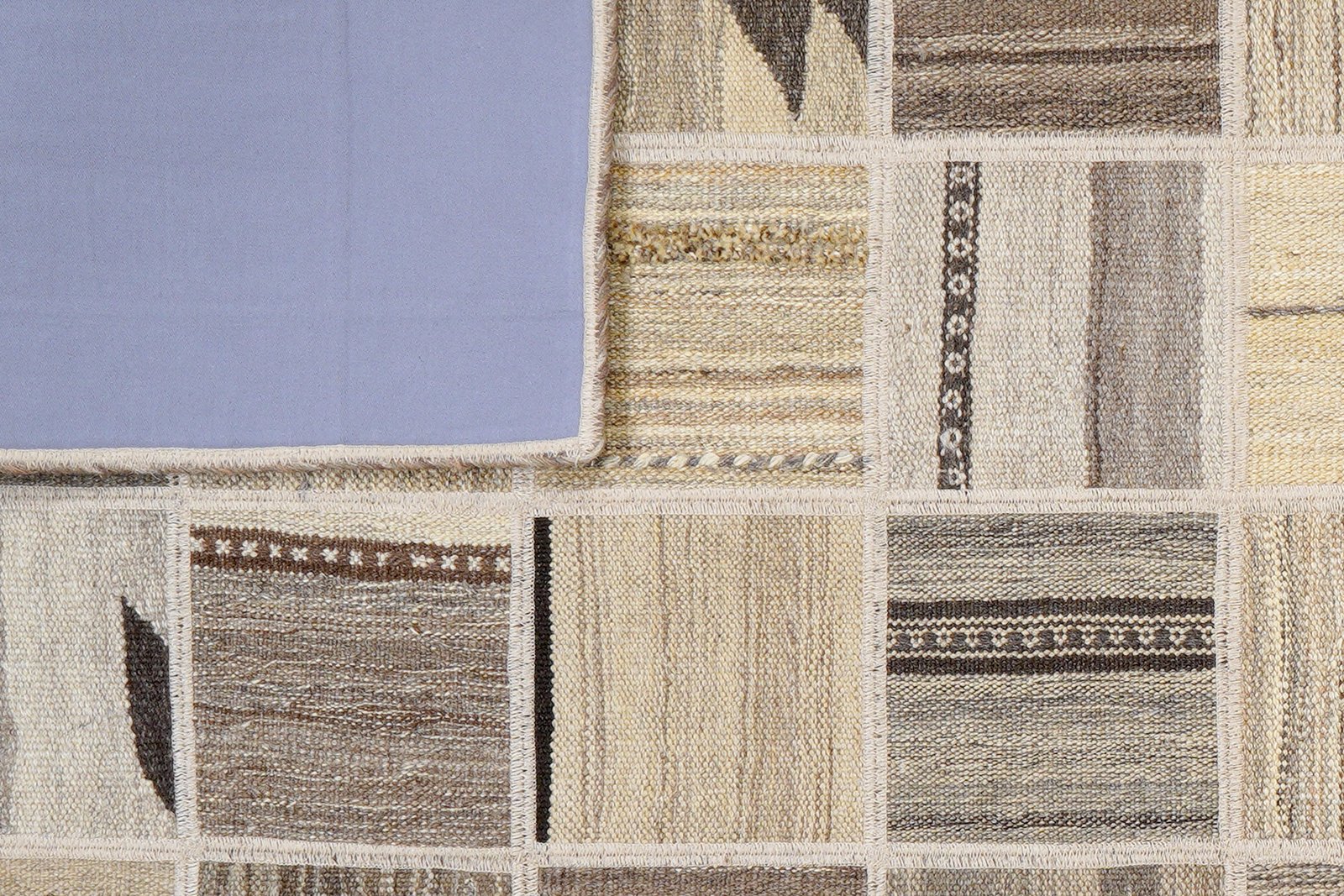 Kelim Tekkeh — Handmade, 150x200 cm, Beige, 100% Virgin Wool | View 6