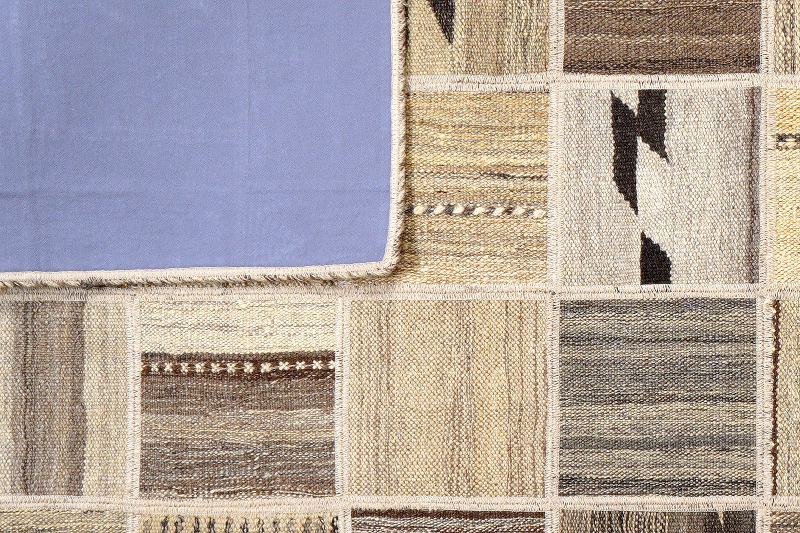 Kelim Tekkeh — Handmade, 150x200 cm, Beige, 100% Virgin Wool | View 6
