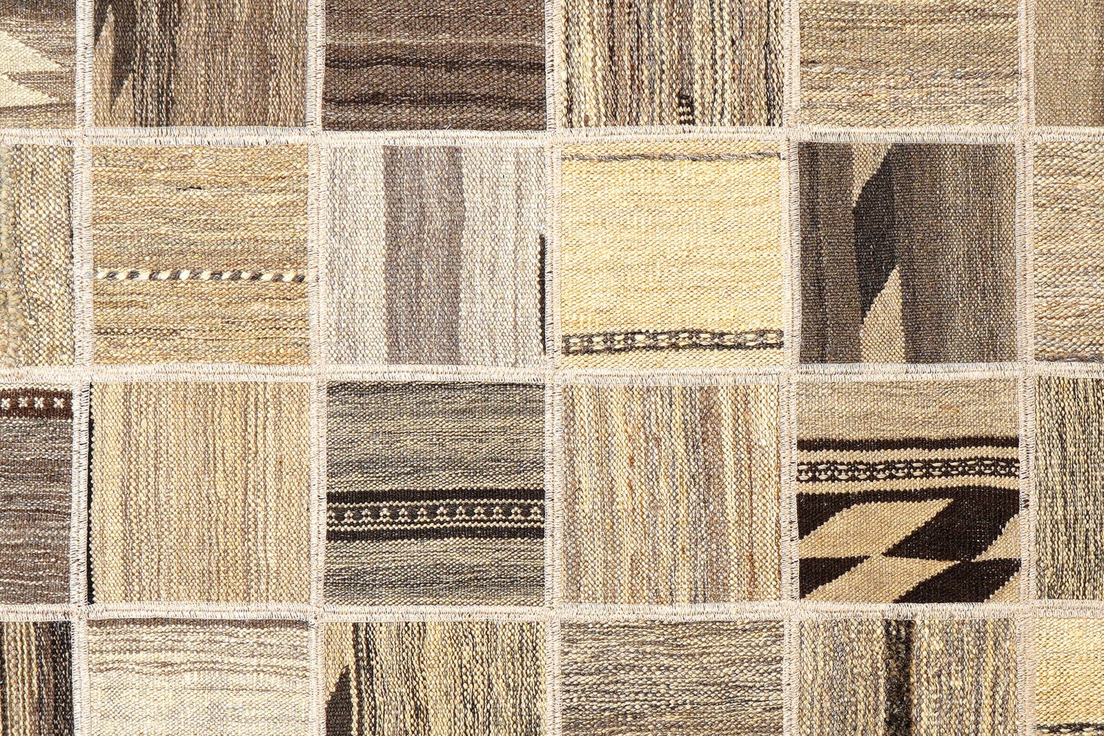 Kelim Tekkeh — Handmade, 150x200 cm, Beige, 100% Virgin Wool | View 5