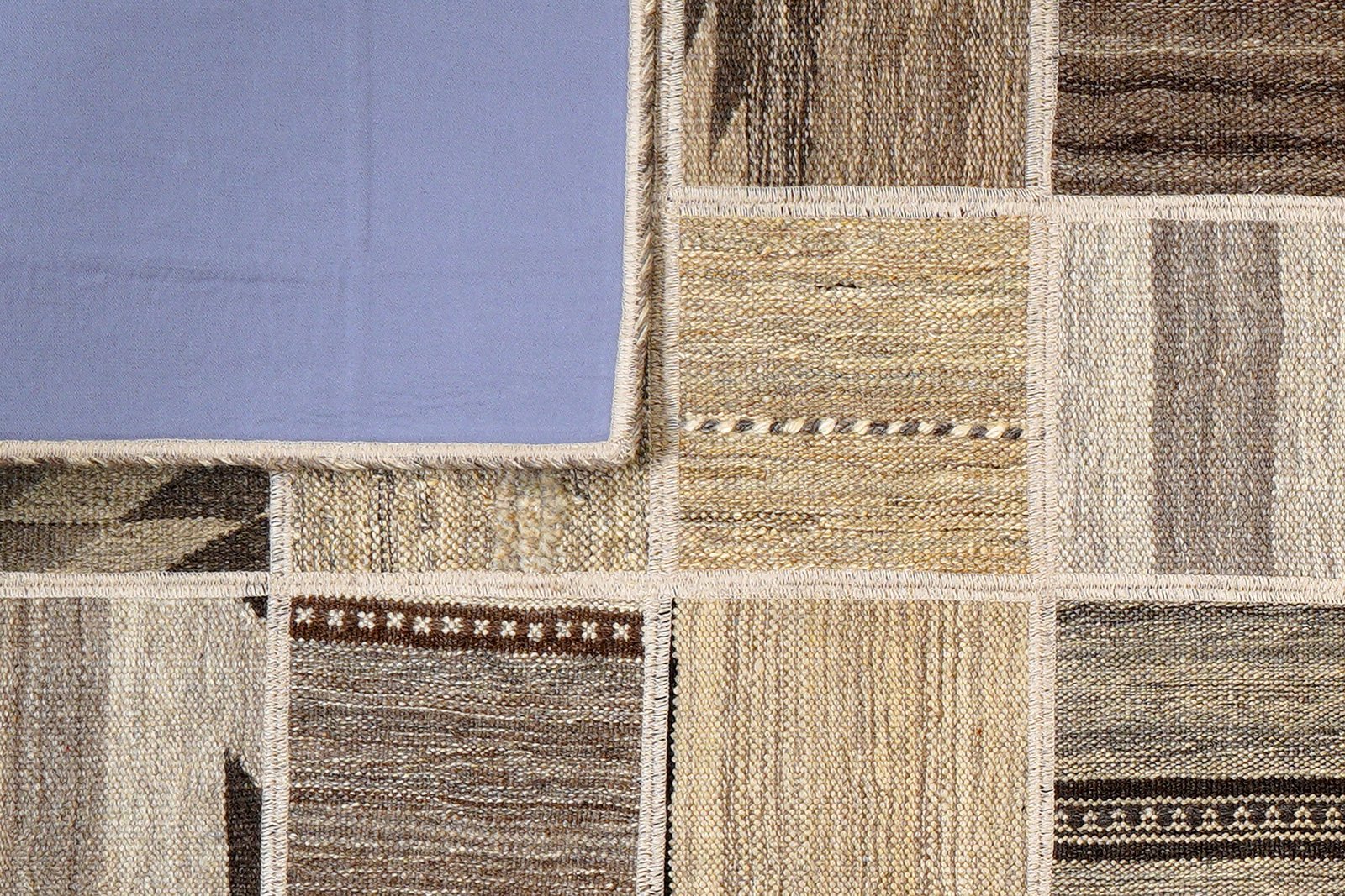 Kelim Tekkeh — Handmade, 150x200 cm, Beige, 100% Virgin Wool | View 6