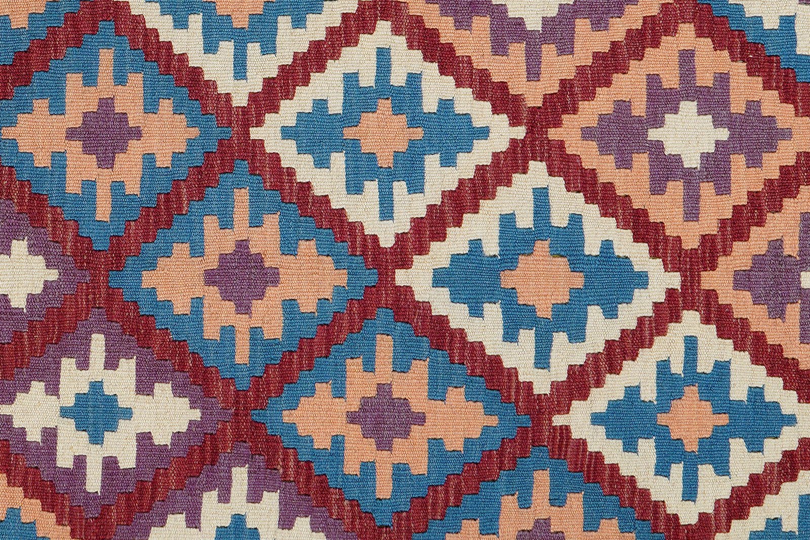 Kelim Gashgai — Handmade, 123x178 cm, Red, 100% Virgin Wool | View 5