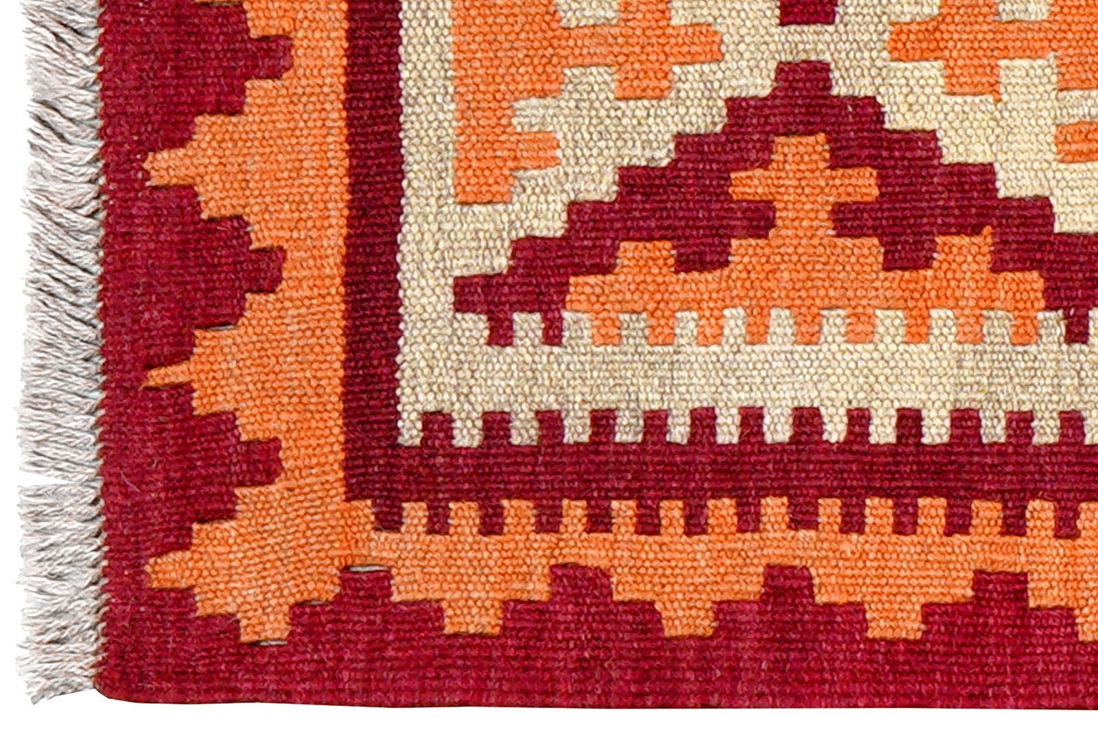 Kelim Gashgai — Handmade, 44x68 cm, Beige, 100% Virgin Wool | View 3