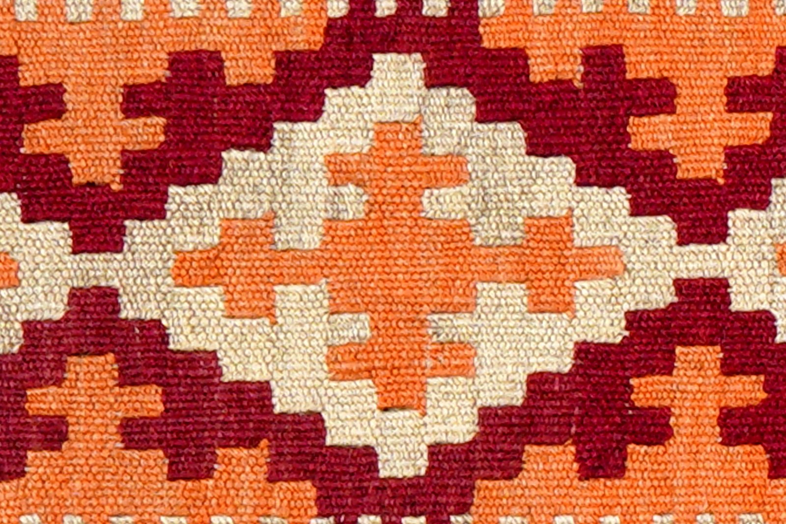 Kelim Gashgai — Handmade, 44x68 cm, Beige, 100% Virgin Wool | View 5