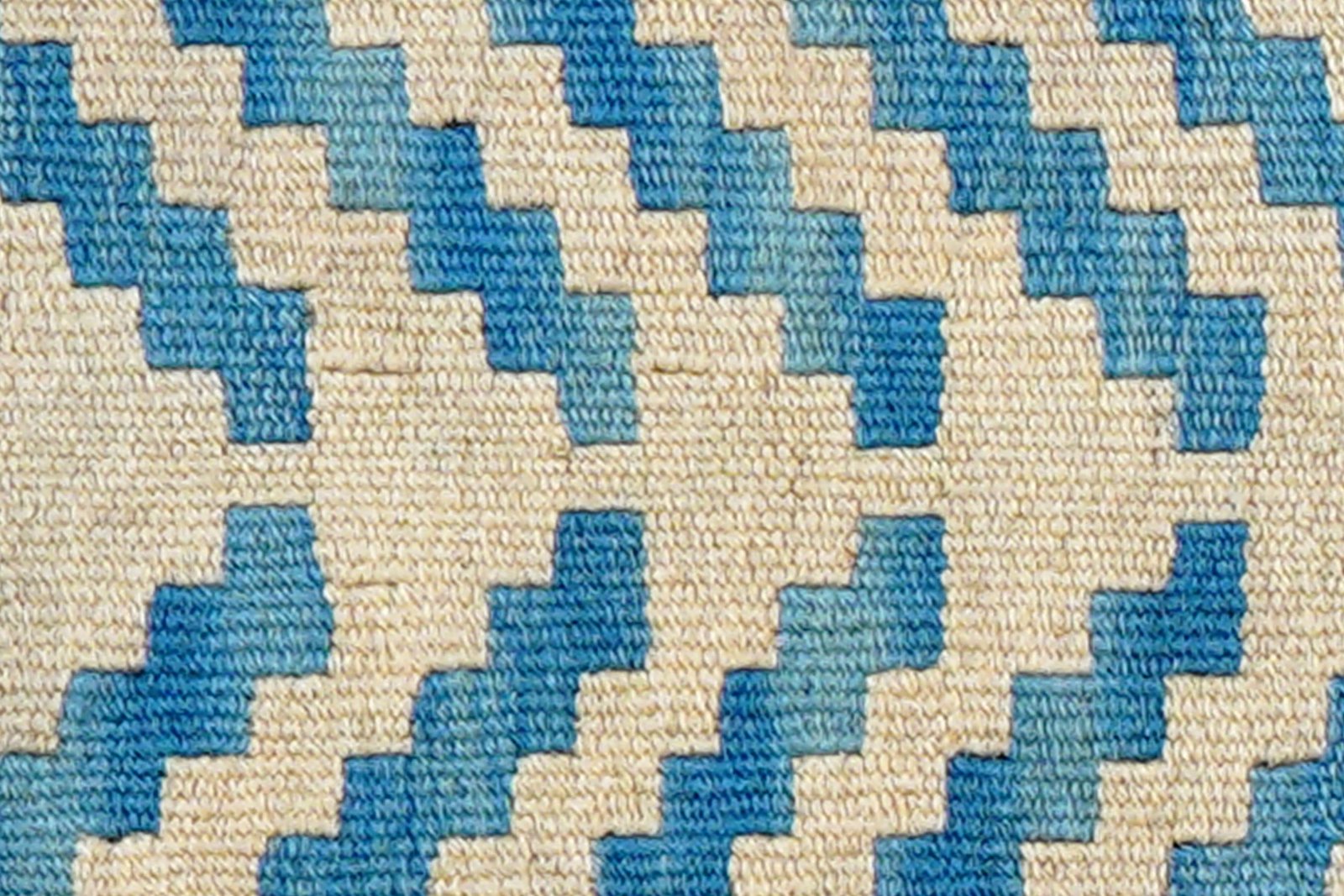Kelim Gashgai — Handmade, 39x58 cm, Blue, 100% Virgin Wool | View 5