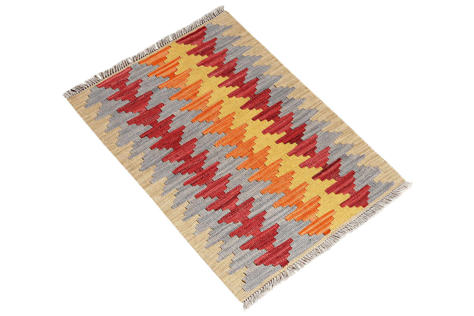 Kelim Gashgai — Handmade, 62x90 cm, Multicolor, 100% Virgin Wool | View 4