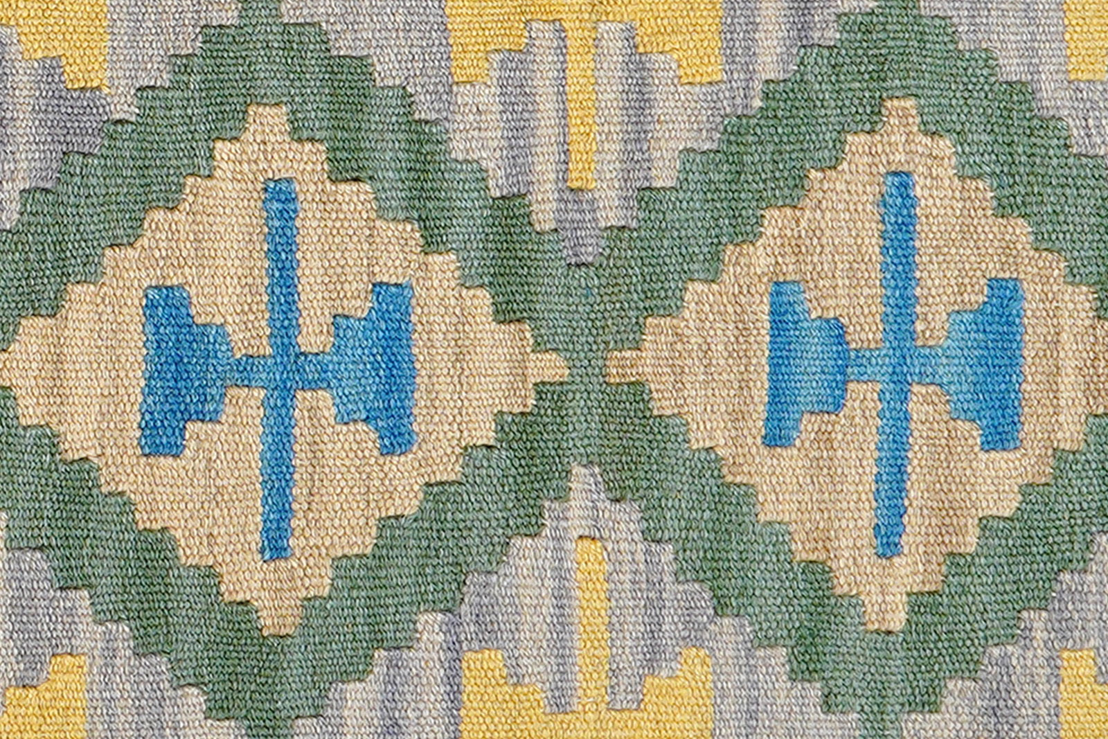 Kelim Gashgai — Handgefertigt, 119x80 cm, Beige, 100% Virgin Wool | View 6