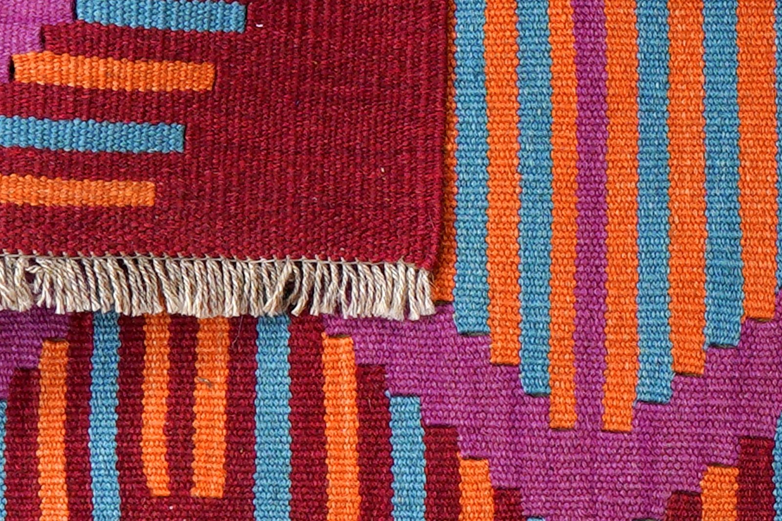 Kelim Gashgai — Handmade, 59x94 cm, Multicolor, 100% Virgin Wool | View 6