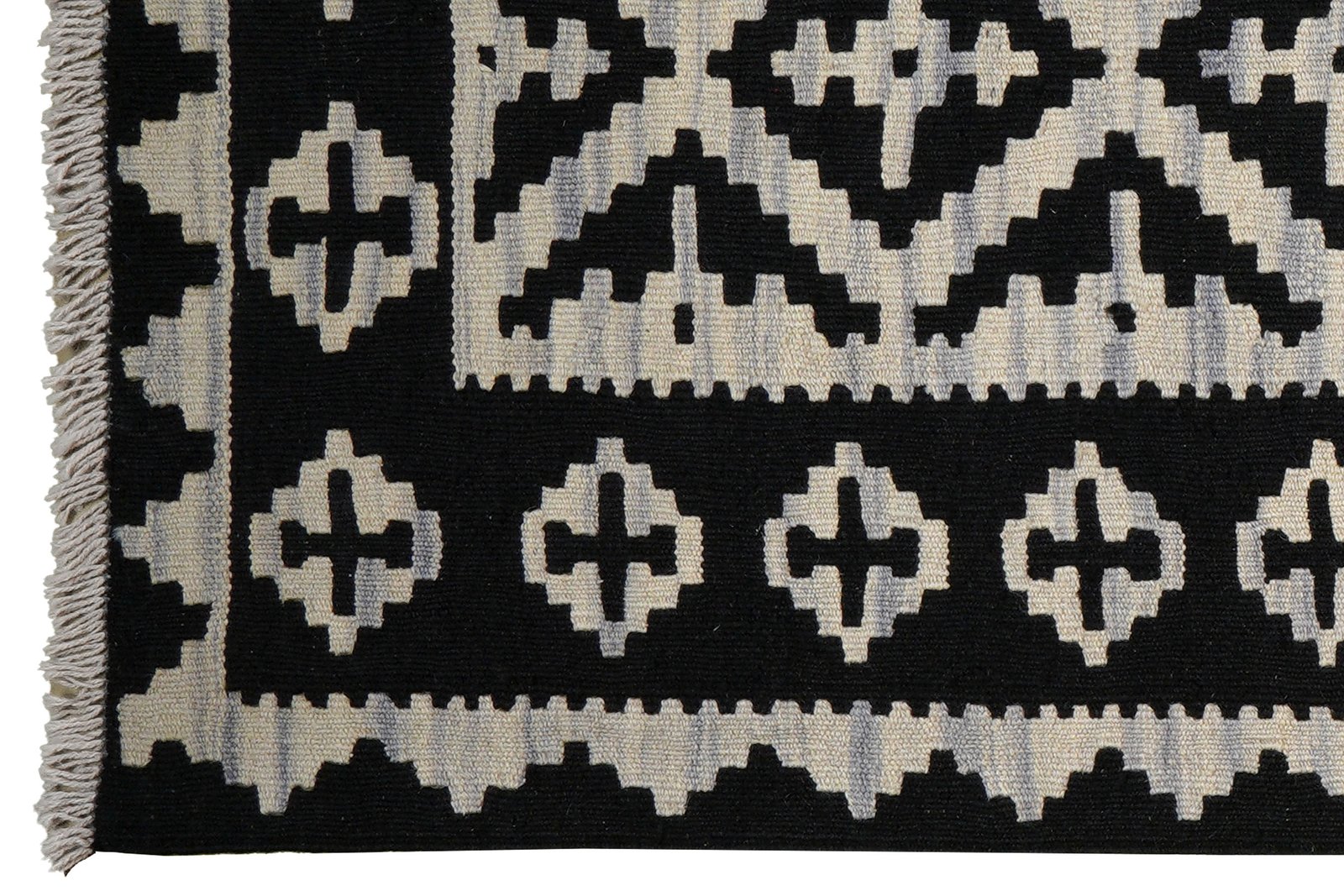 Kelim Gashgai — Handmade, 83x293 cm, Beige, 100% Virgin Wool | View 3