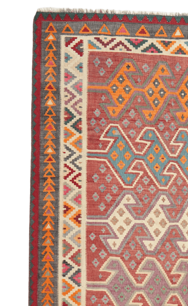 Kelim Gashgai Old — Handmade, 154x290 cm, Multicolor, 100% Virgin Wool | View 3