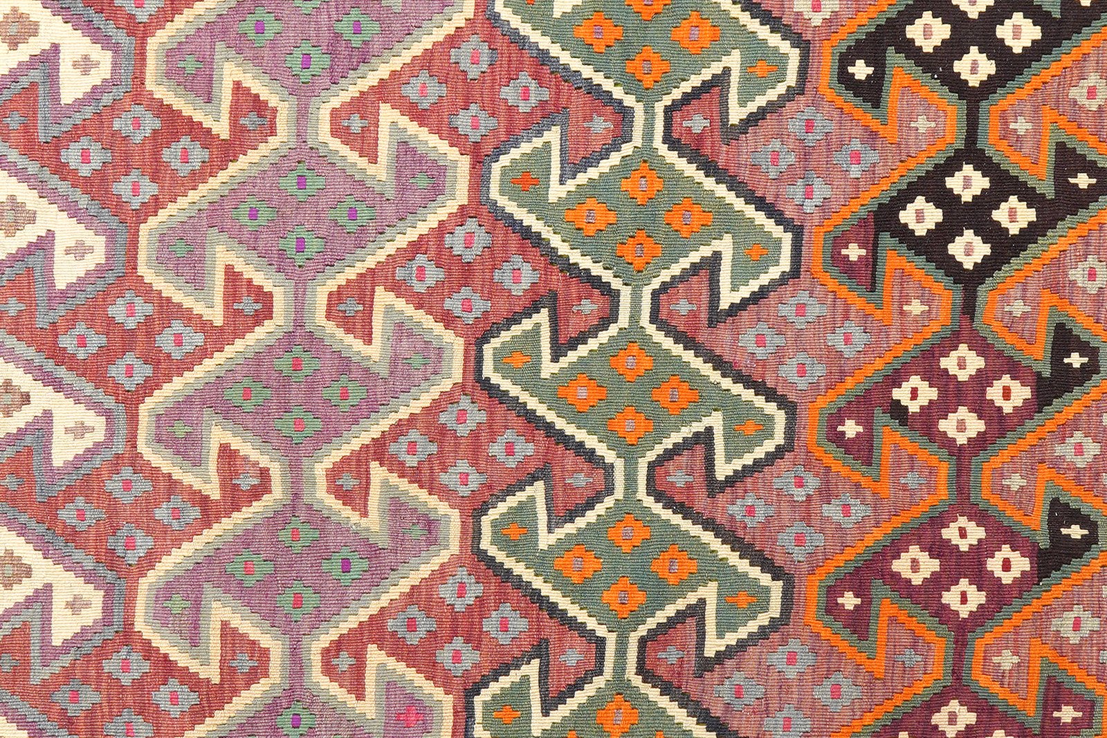 Kelim Gashgai Old — Handmade, 154x290 cm, Multicolor, 100% Virgin Wool | View 5