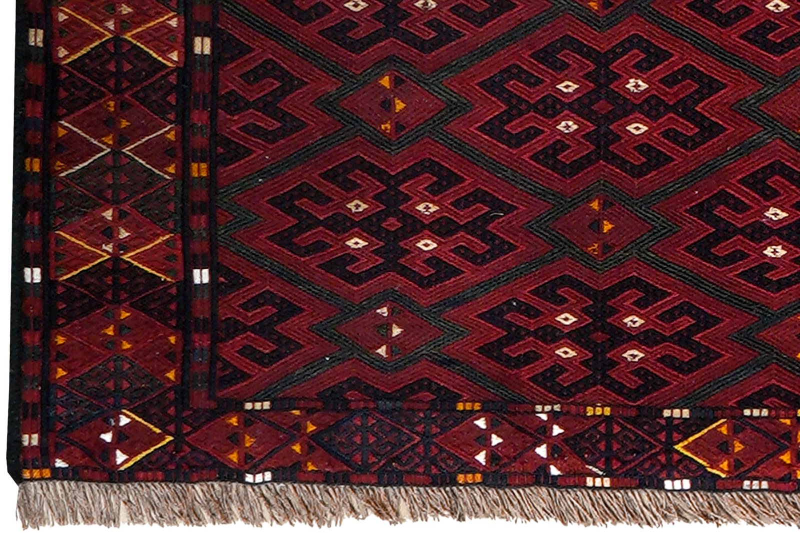 Kelim Turkman — Handmade, 123x37 cm, Multicolor, 100% Virgin Wool | View 3