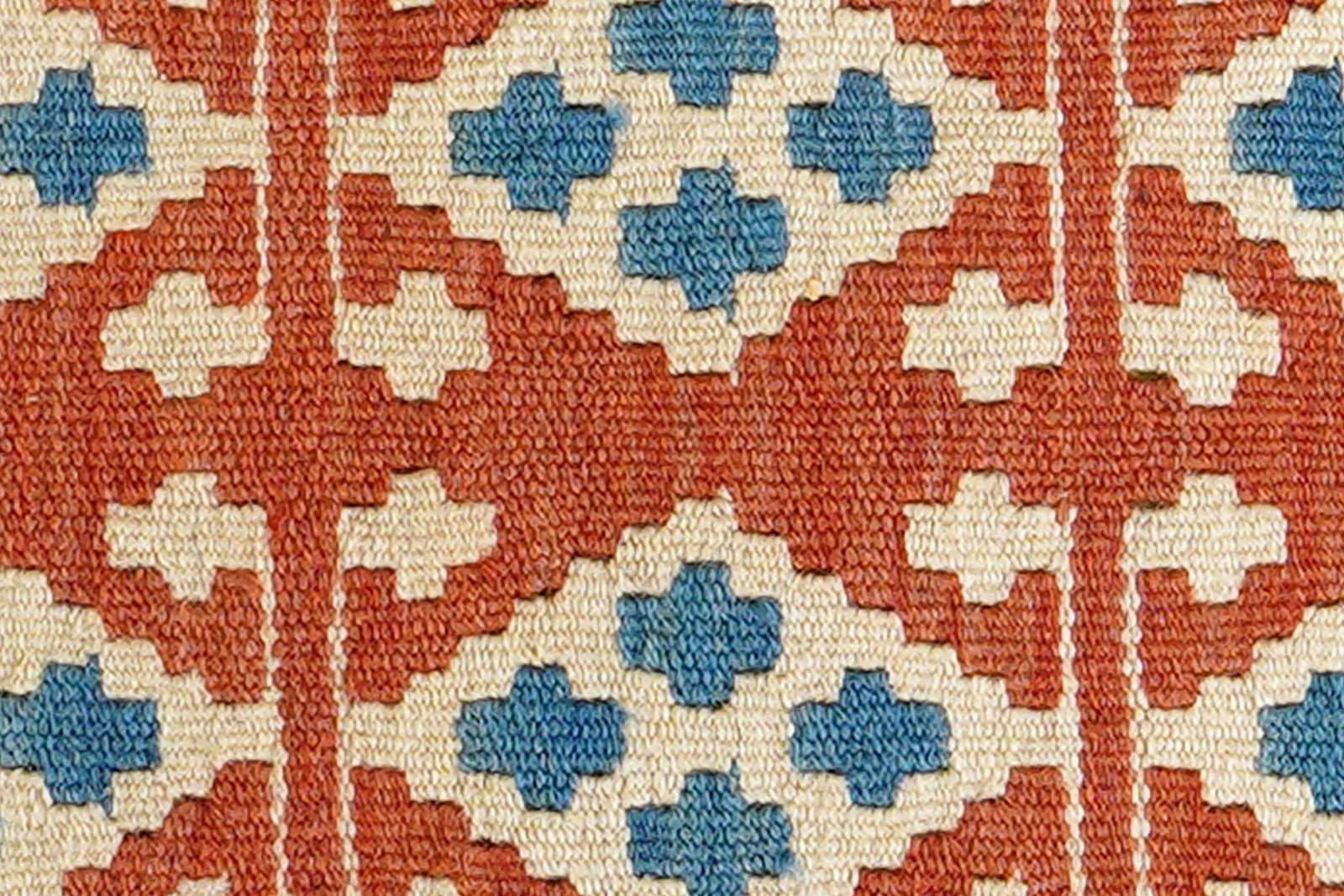Kelim Gashgai — Handmade, 43x64 cm, Red, 100% Virgin Wool | View 5