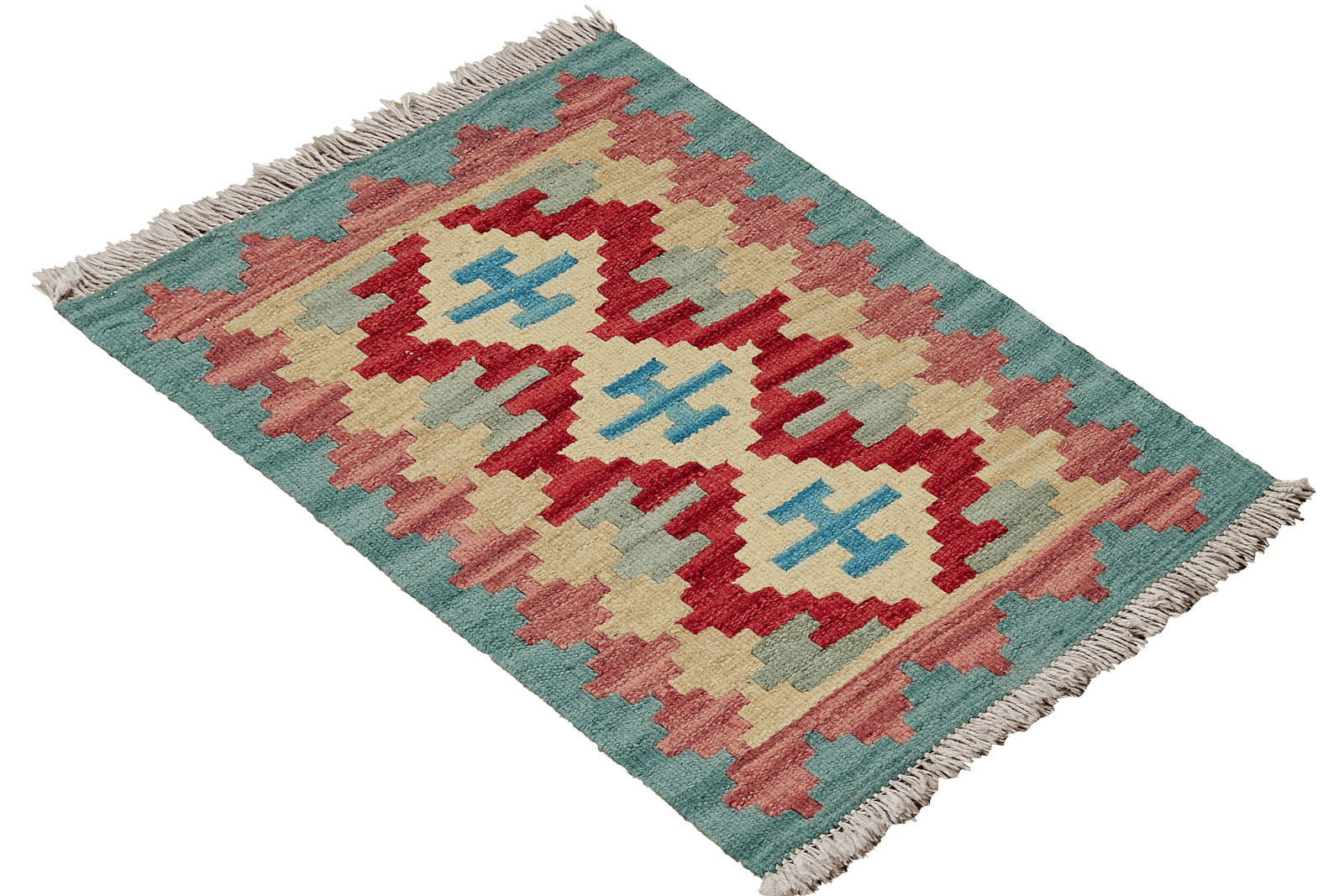 Kelim Gashgai — Handmade, 47x64 cm, Multicolor, 100% Virgin Wool | View 4