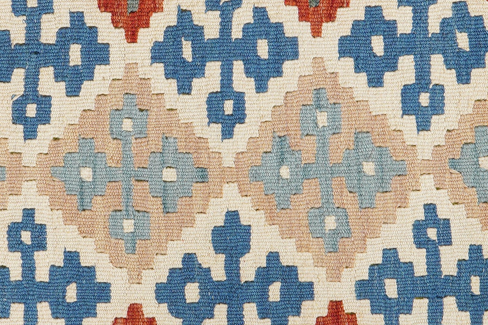 Kelim Gashgai — Handmade, 87x123 cm, Beige, 100% Virgin Wool | View 5