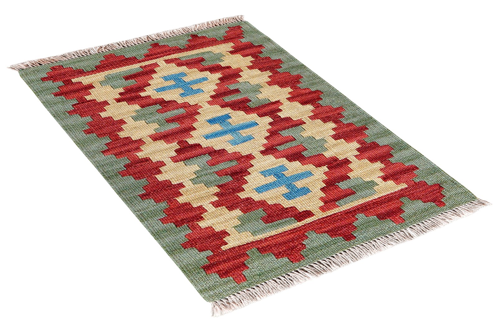 Kelim Gashgai — Handmade, 46x62 cm, Multicolor, 100% Virgin Wool | View 4