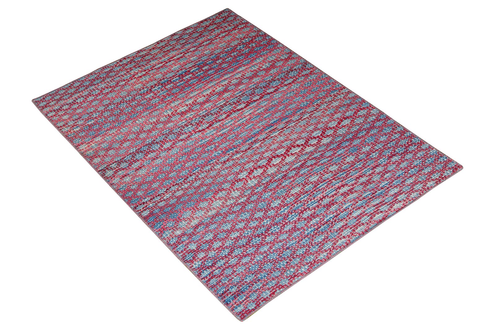 Kelim — Handmade, 103x147 cm, Pink, 100% Virgin Wool | View 4
