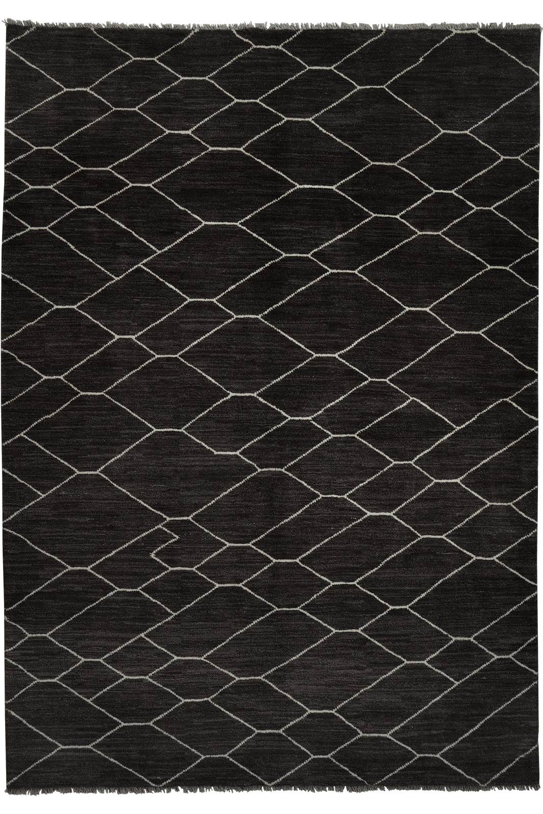 Gabbeh Basi — Hand-knotted, 202x288 cm, Brown, 100% Virgin Wool | Main view
