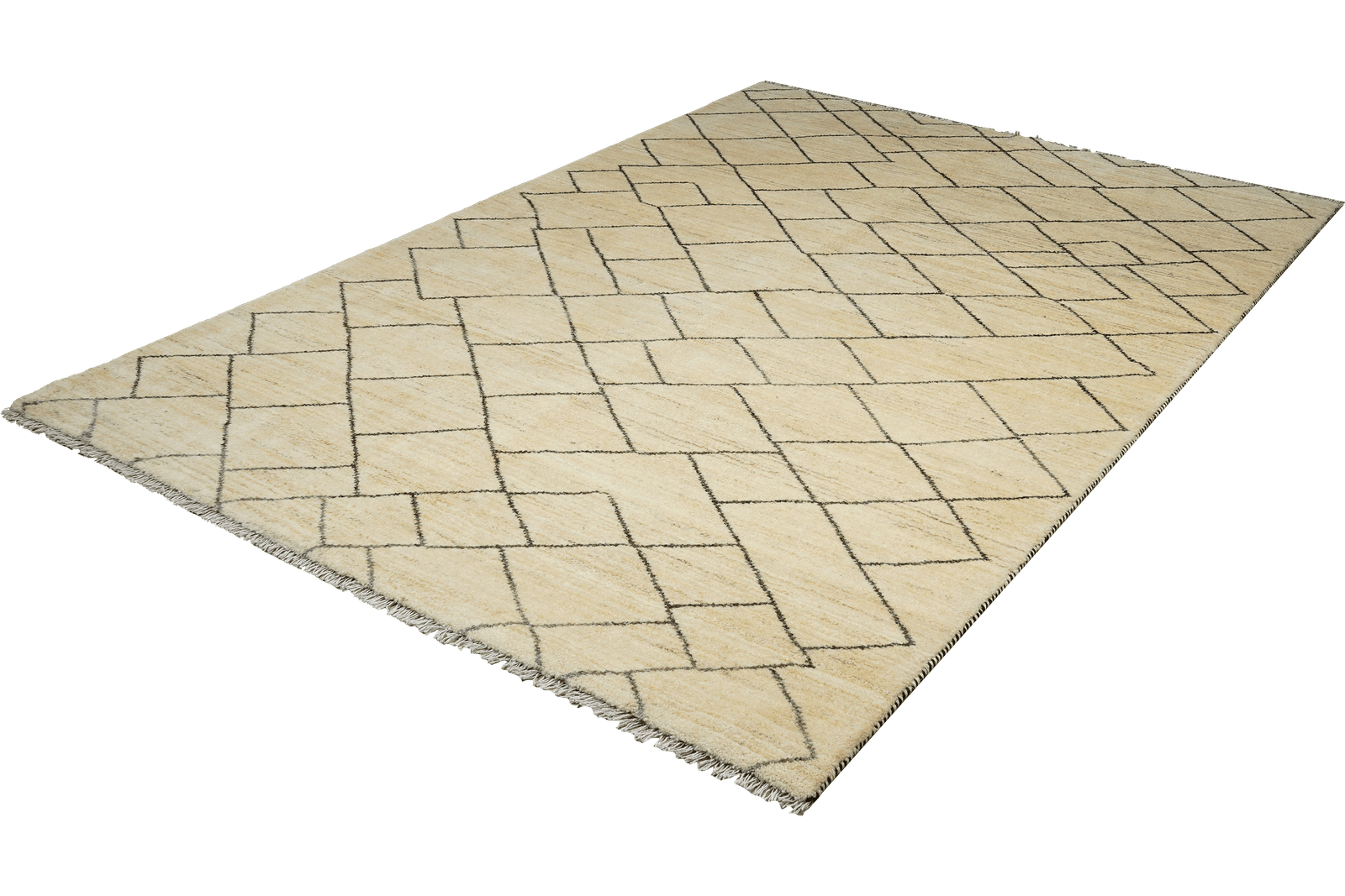 Gabbeh Basi — Hand-knotted, 171x246 cm, Beige, 100% Virgin Wool | View 5