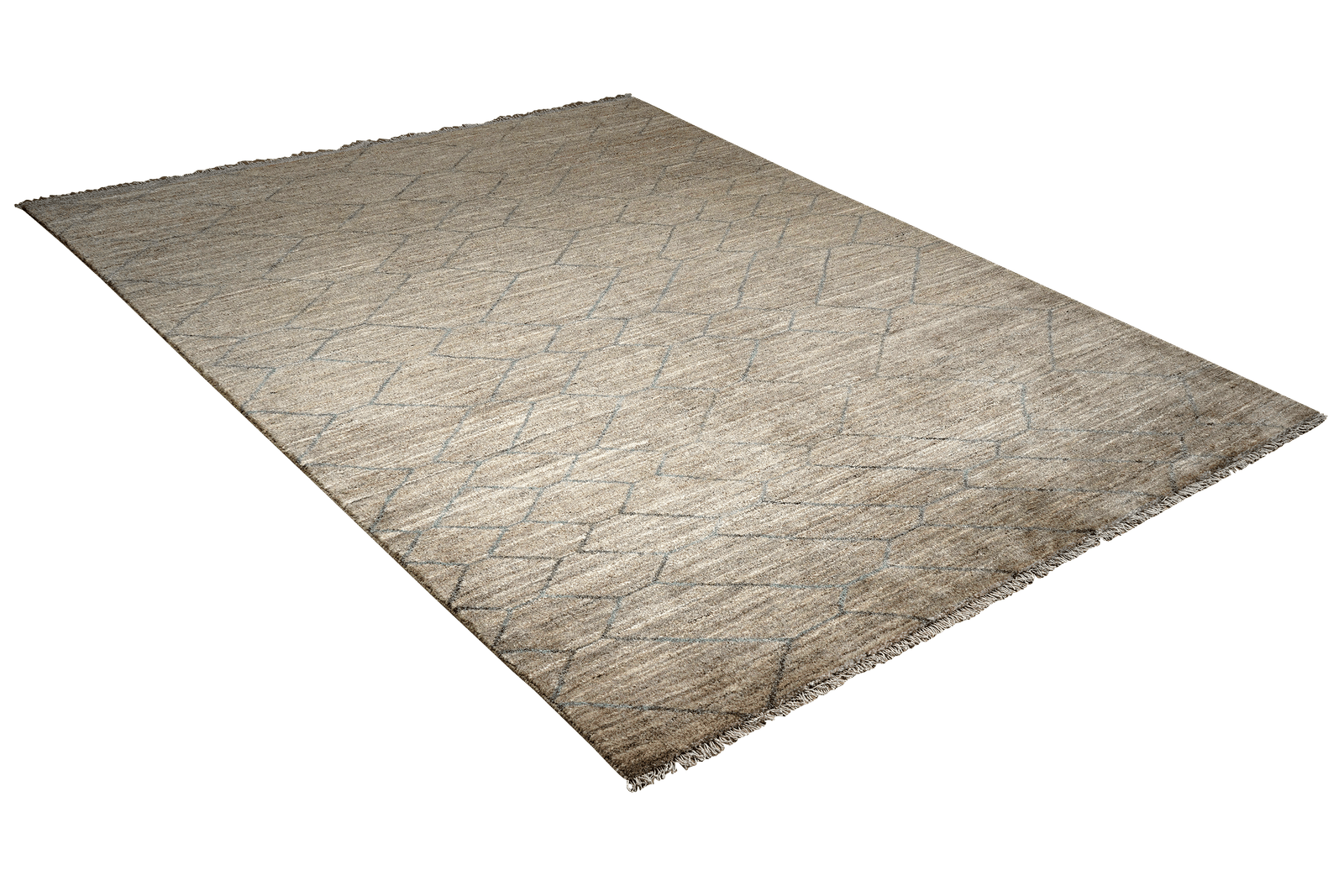 Gabbeh Basi — Hand-knotted, 209x288 cm, Grey, 100% Virgin Wool | View 4