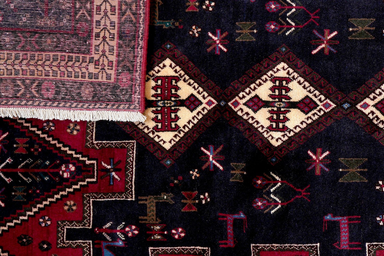 Afshar — Hand-knotted, 148x219 cm, Blue, 100% Virgin Wool | View 7