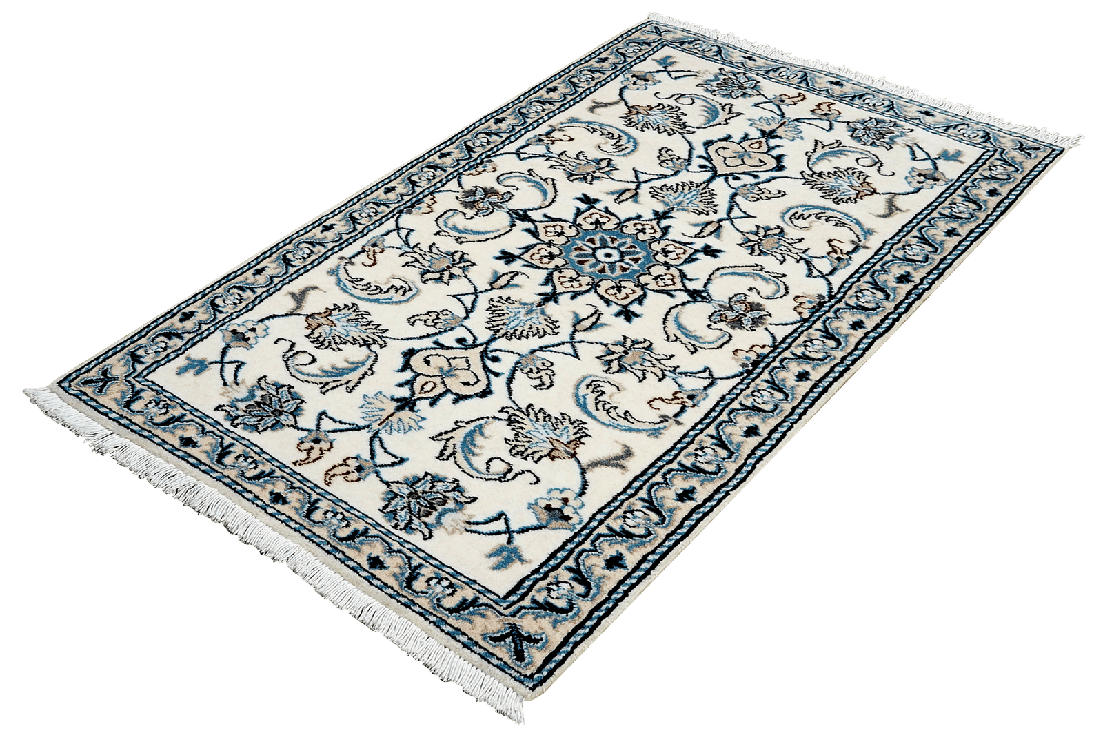 Nain 12La — Hand-knotted, 66x135 cm, Beige, 100% Virgin Wool | View 5
