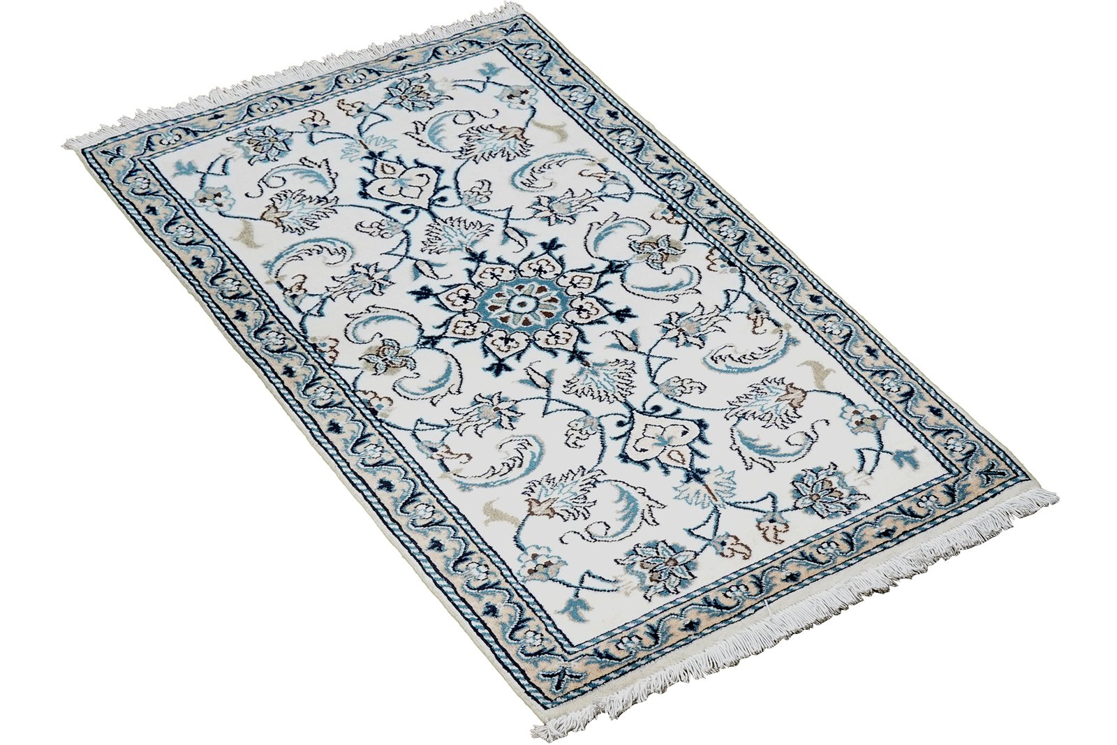 Nain 12La — Hand-knotted, 68x138 cm, Multicolor, 100% Virgin Wool | View 4