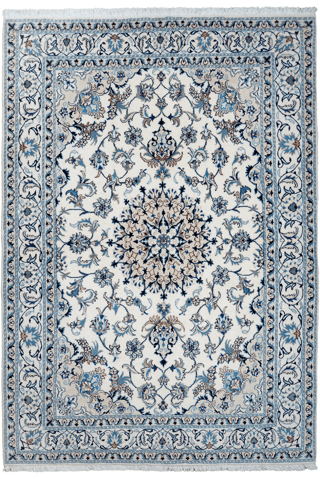 Nain 12La — Hand-knotted, 161x234 cm, Multicolor, 100% Virgin Wool | Main view