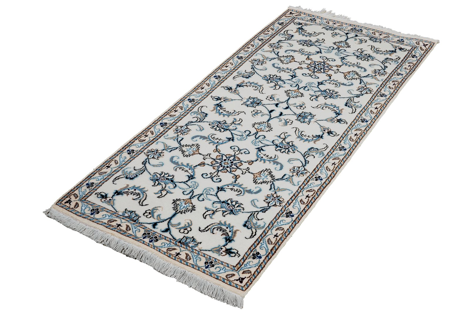Nain 12La — Hand-knotted, 77x197 cm, Beige, 100% Virgin Wool | View 5