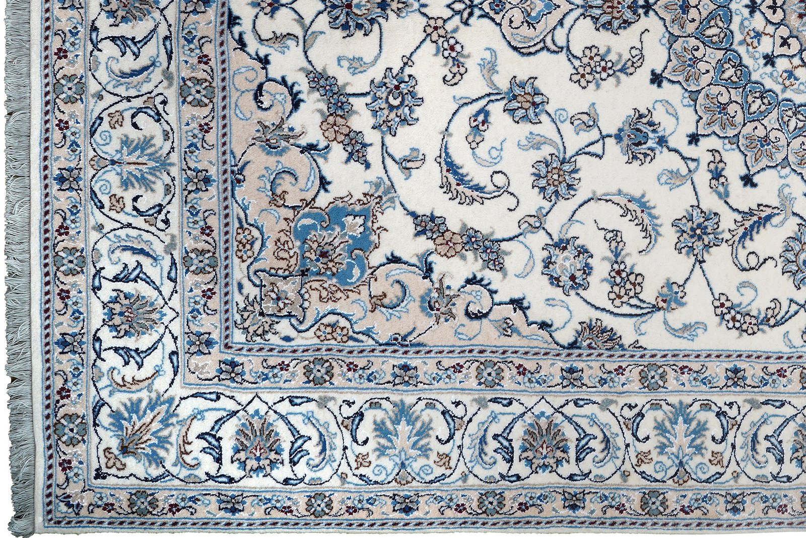 Nain 12La — Hand-knotted, 196x296 cm, Beige, 100% Virgin Wool | View 3