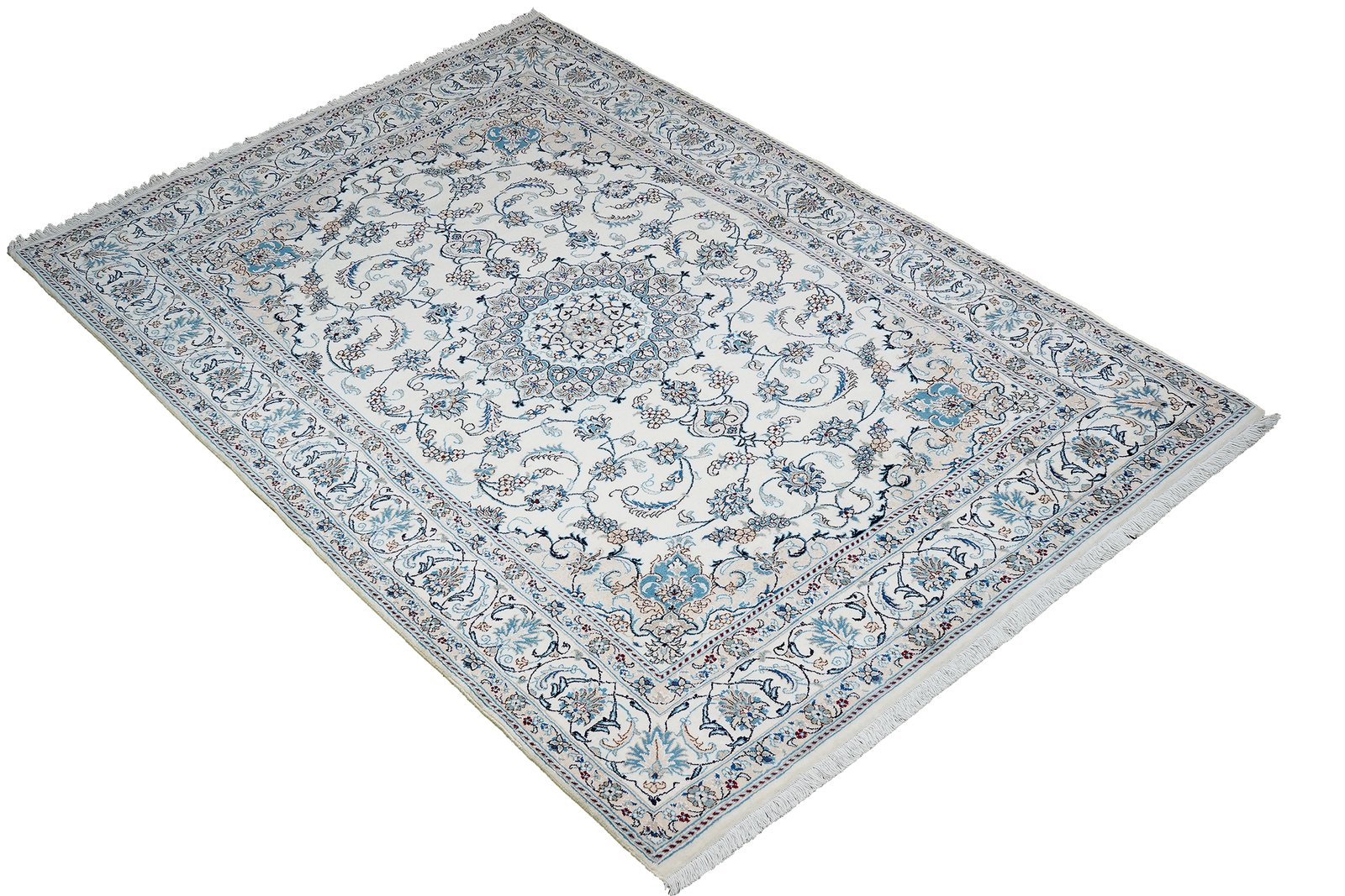 Nain 12La — Hand-knotted, 196x296 cm, Beige, 100% Virgin Wool | View 4