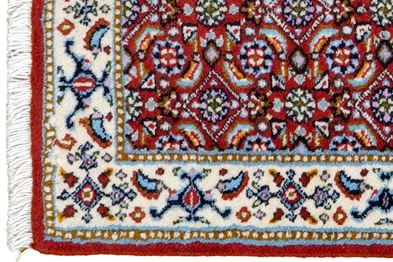 Moud Mahi — Hand-knotted, 38x57 cm, Red, 100% Virgin Wool | View 3