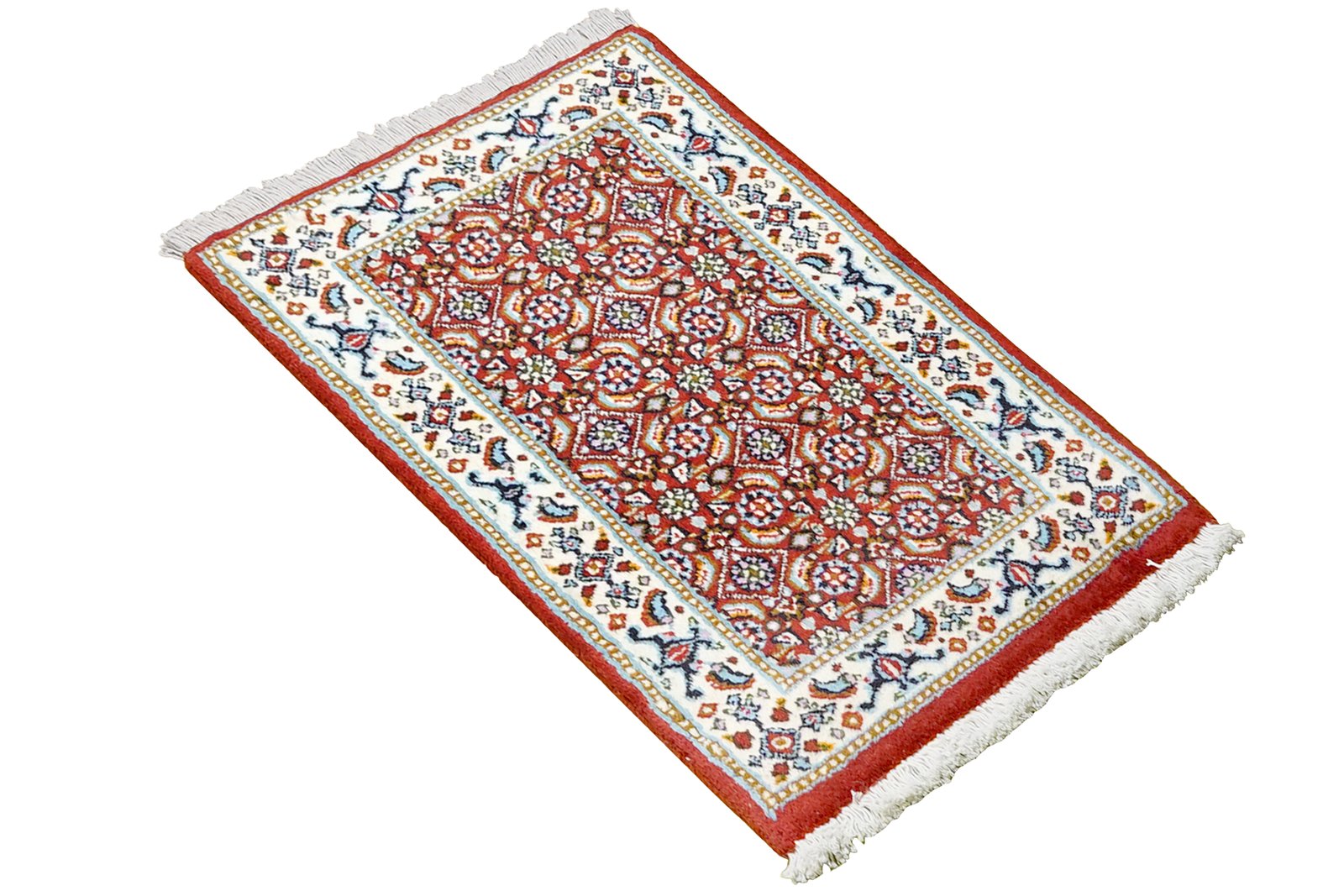 Moud Mahi — Hand-knotted, 38x57 cm, Red, 100% Virgin Wool | View 4