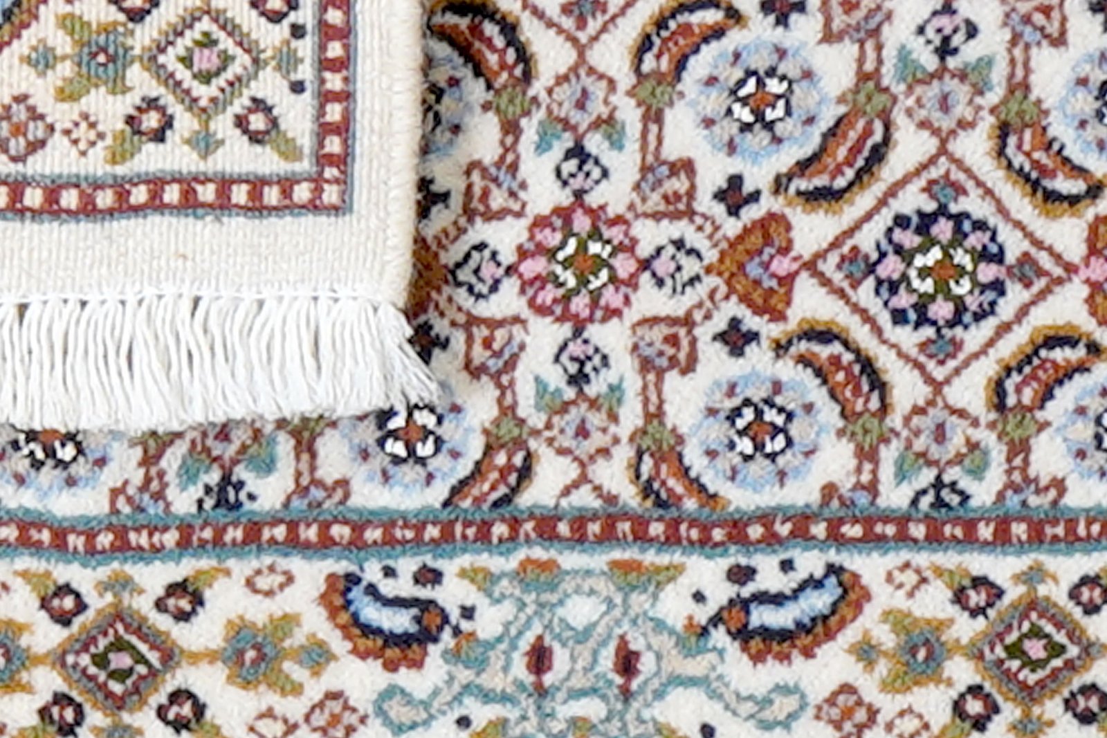 Moud Mahi — Hand-knotted, 39x61 cm, Beige, 100% Virgin Wool | View 7