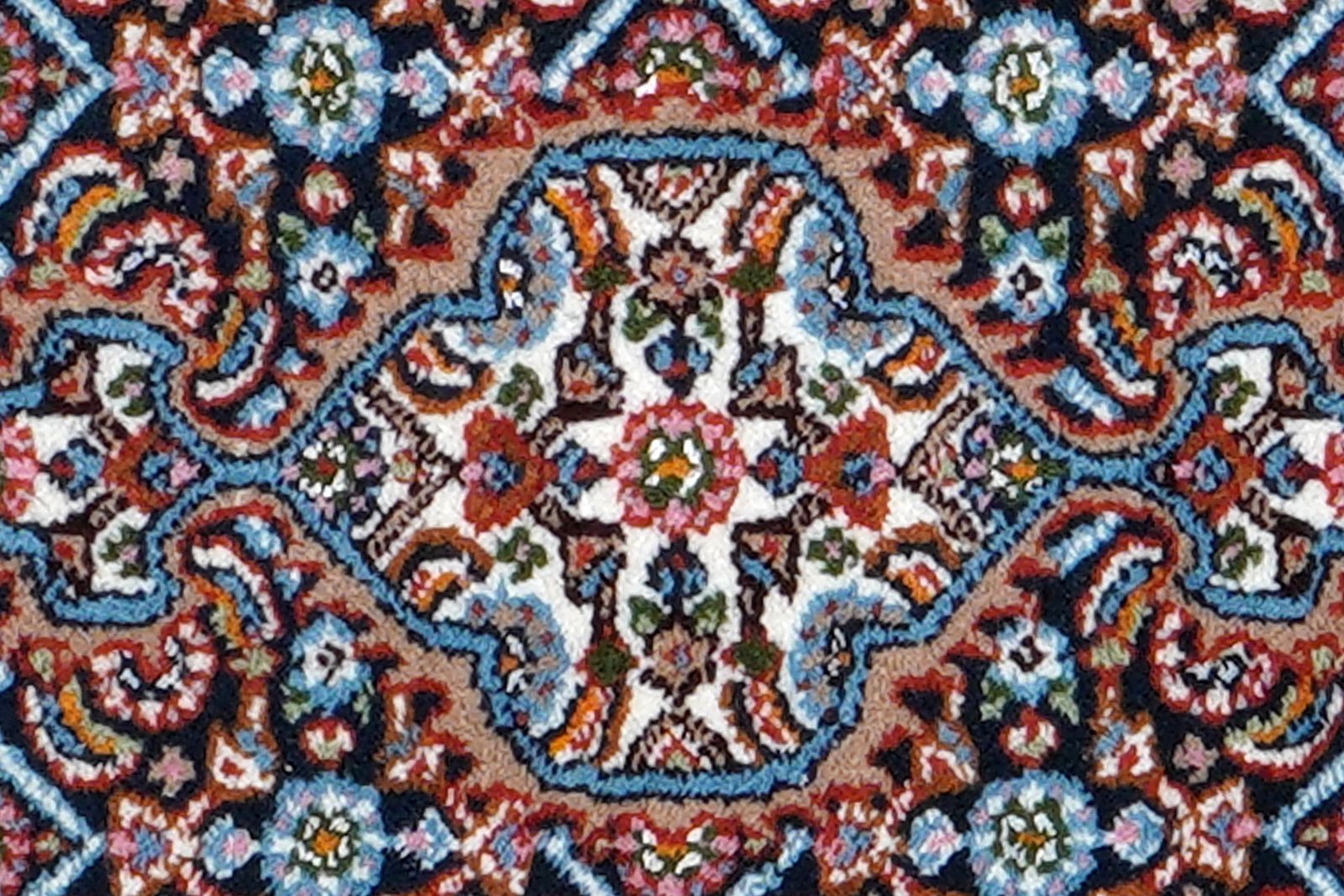 Moud Mahi — Hand-knotted, 39x60 cm, Blue, 100% Virgin Wool | View 6