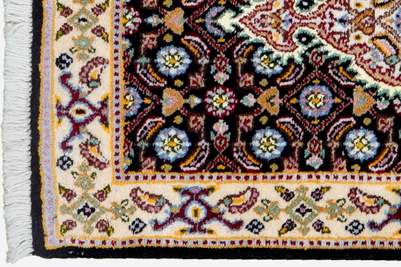 Moud Mahi — Hand-knotted, 40x60 cm, Blue, 100% Virgin Wool | View 3