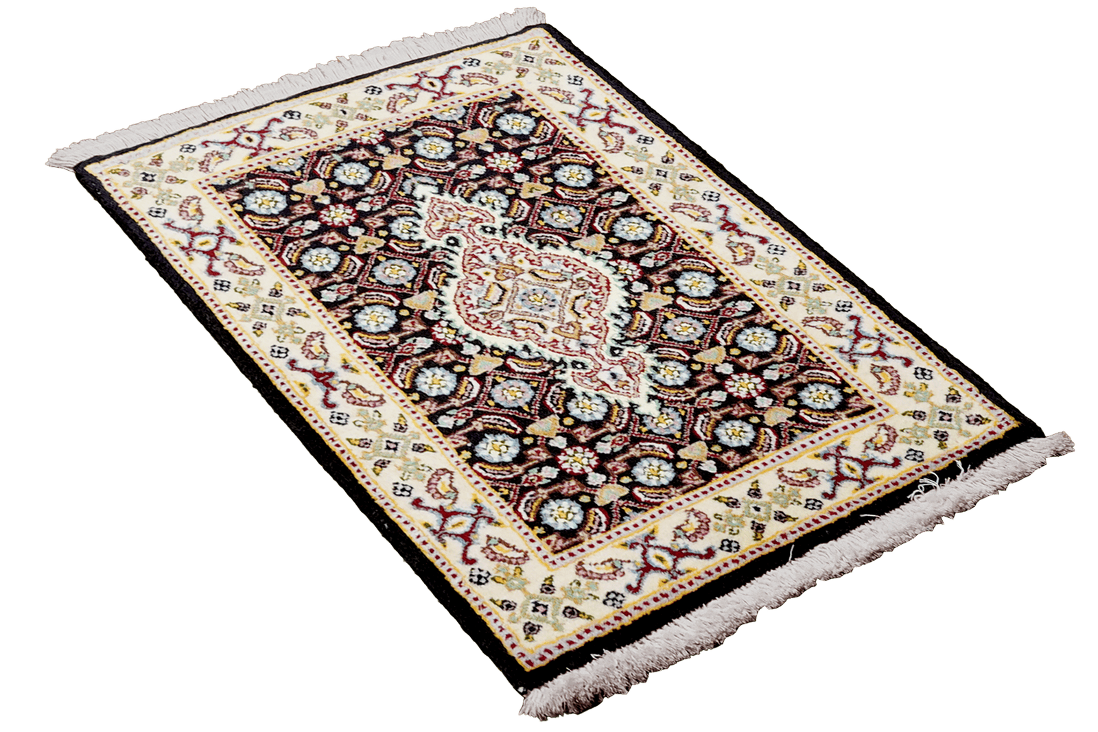Moud Mahi — Hand-knotted, 40x60 cm, Blue, 100% Virgin Wool | View 4