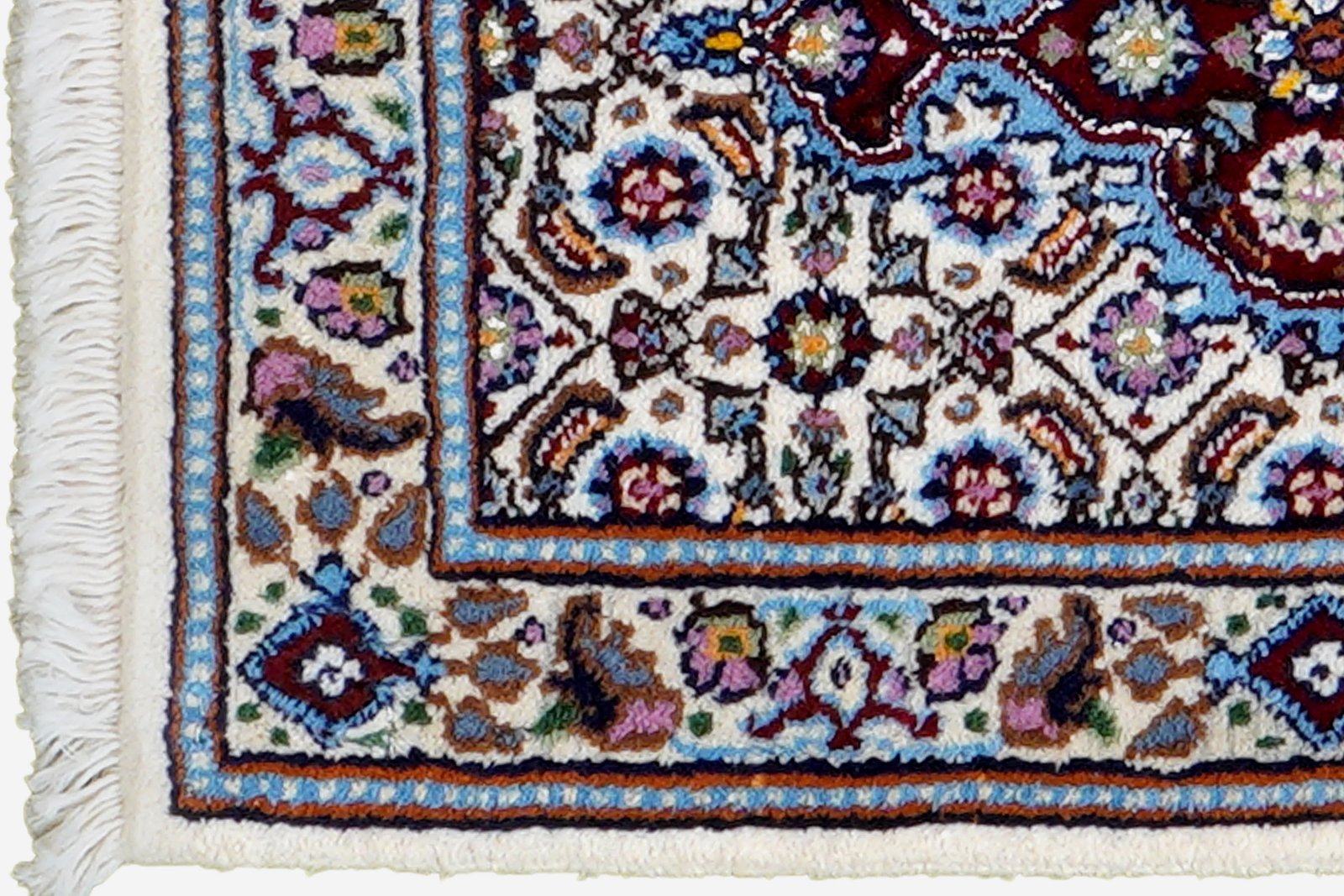 Moud Mahi — Hand-knotted, 39x57 cm, Beige, 100% Virgin Wool | View 3