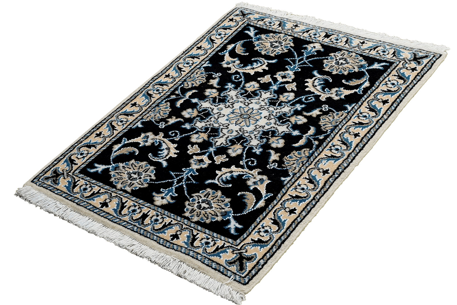 Nain 12La — Hand-knotted, 58x87 cm, Blue, 100% Virgin Wool | View 5
