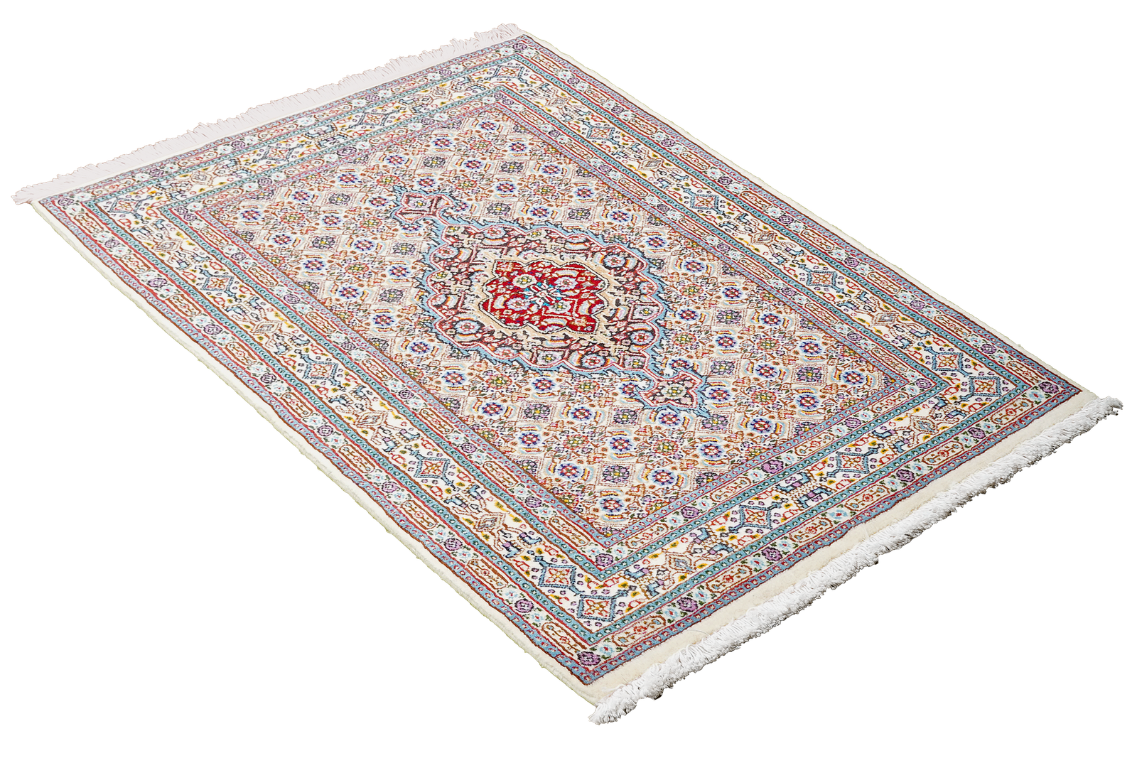 Moud Mahi — Hand-knotted, 76x118 cm, Beige, 100% Virgin Wool | View 4