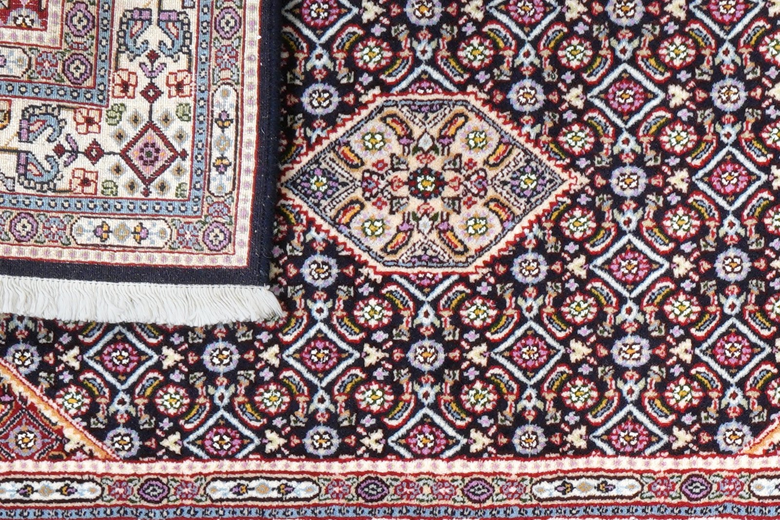 Moud Mahi — Hand-knotted, 77x112 cm, Blue, 100% Virgin Wool | View 7