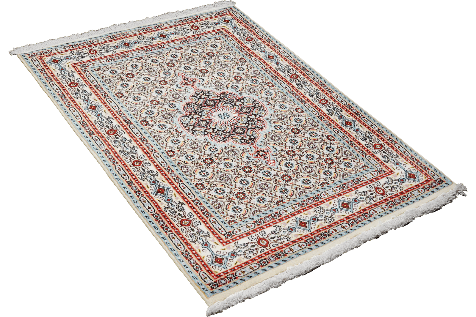 Moud Mahi — Hand-knotted, 76x121 cm, Beige, 100% Virgin Wool | View 4